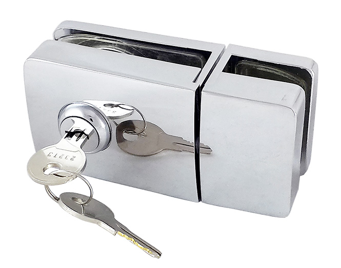 cam kapı kilidi camda deliksiz anahtarlı pirinç 1315